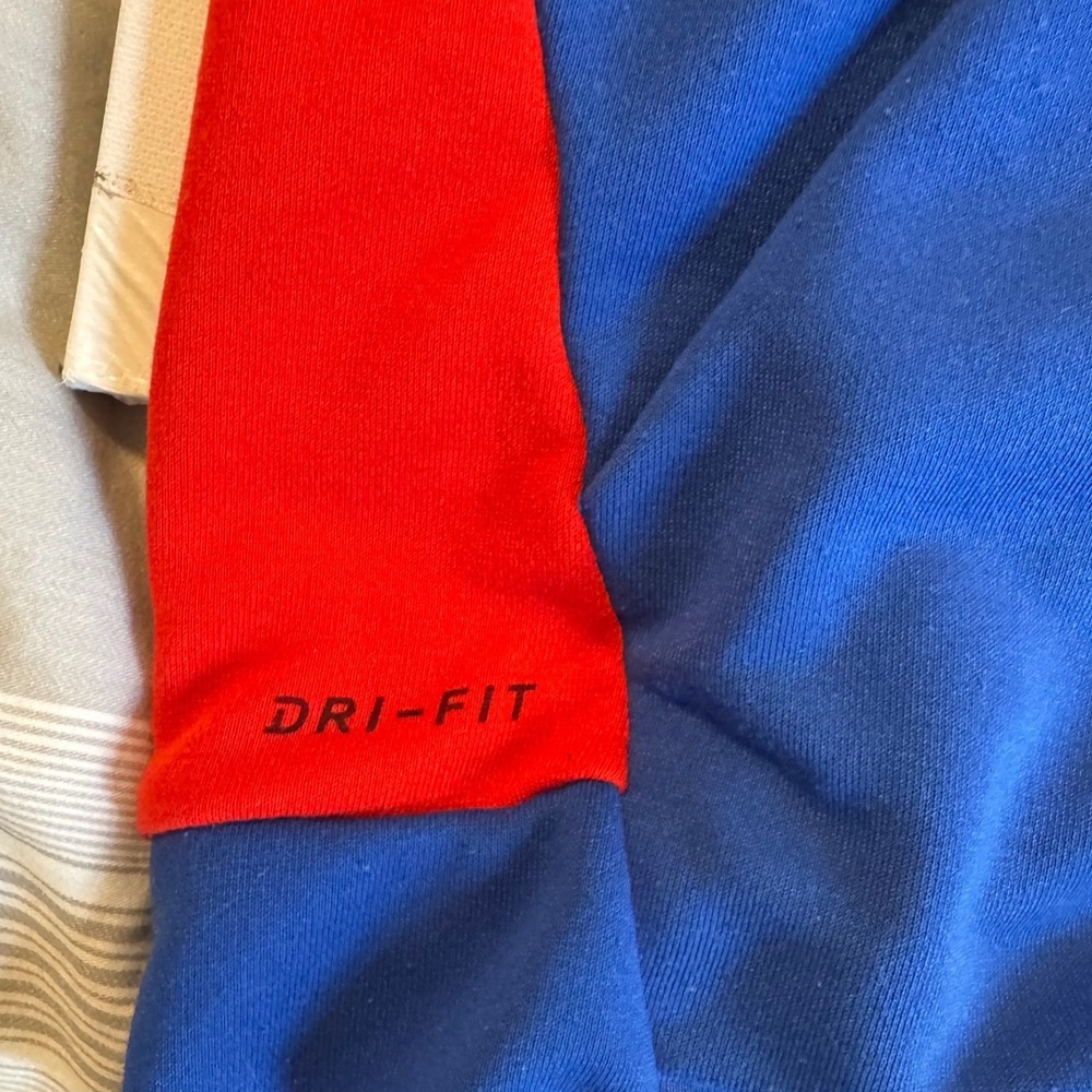 Nike Dri-FIT Colorblock Full Zip Hoodie Jacket Blue Red Black Men's L - Picture 8 of 10